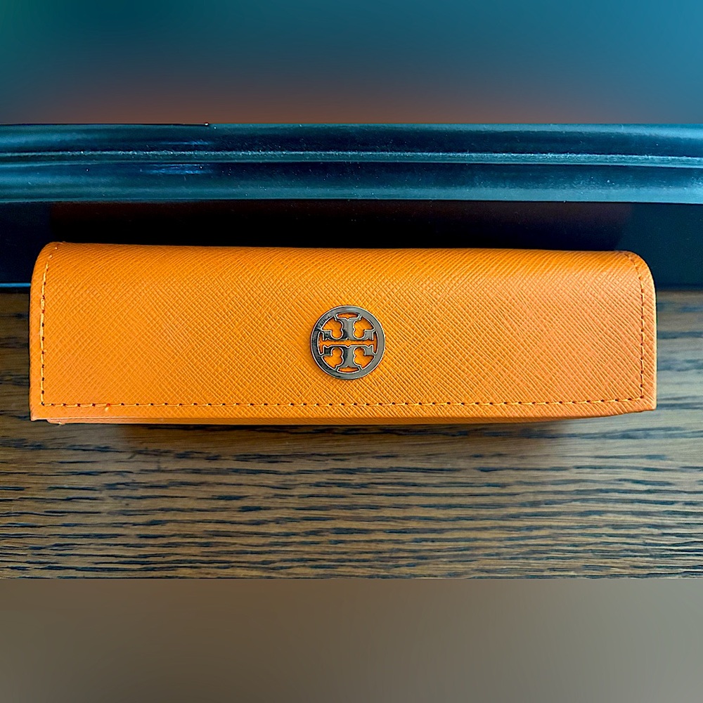 NWOT! Tory Burch Orange Glasses Case